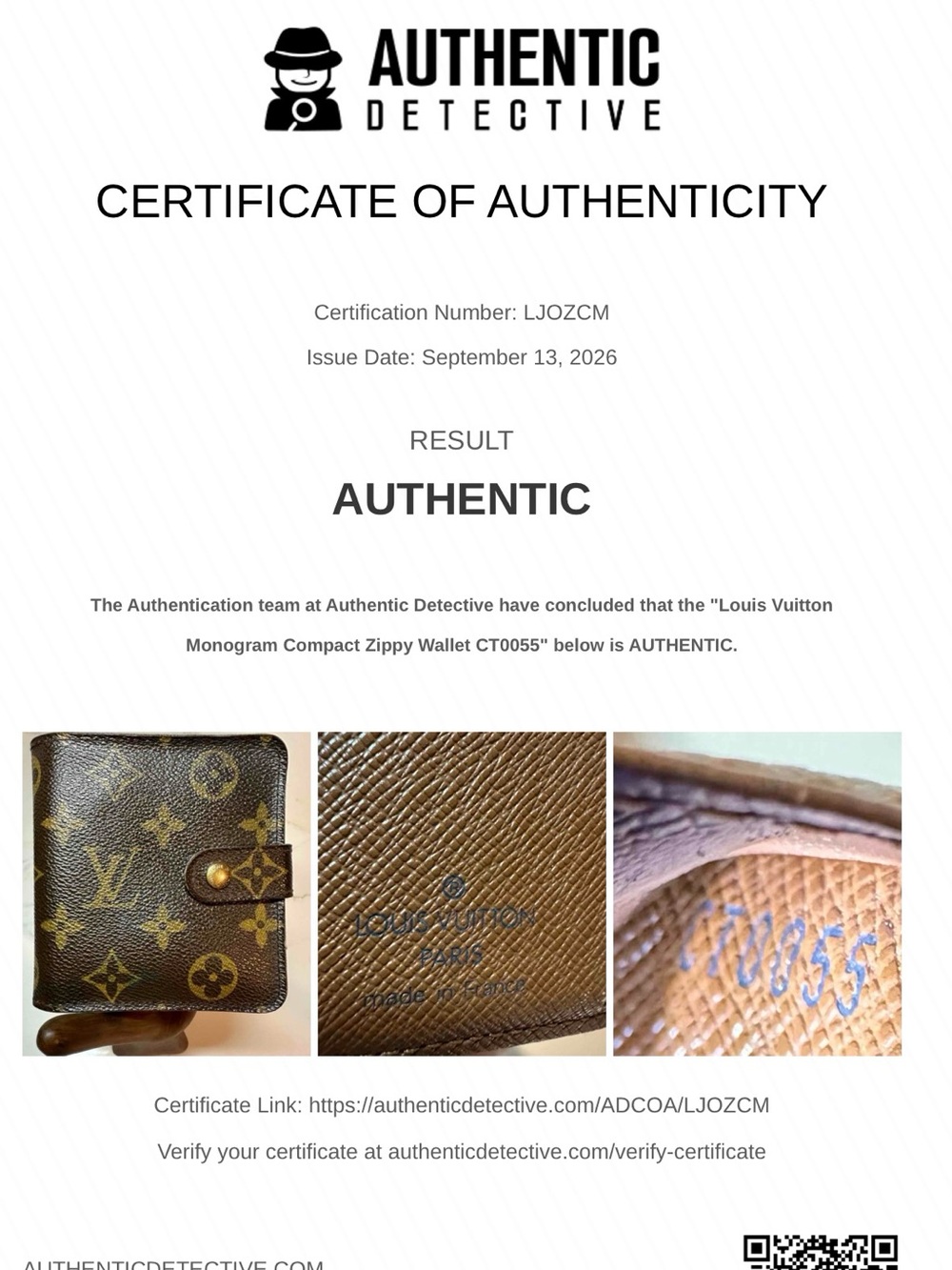 Louis Vuitton Compact Bifold Wallet Monogram Canvas - Picture 2 of 11